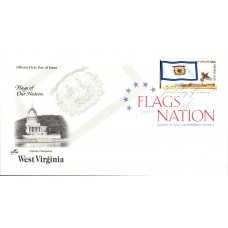 #4329 FOON: West Virginia State Flag Artcraft FDC