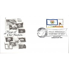 #4329 FOON: West Virginia State Flag Artcraft FDC