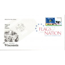 #4330 FOON: Wisconsin State Flag Artcraft FDC