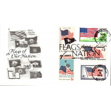 #4332 FOON: US Flag Combo Artcraft FDC