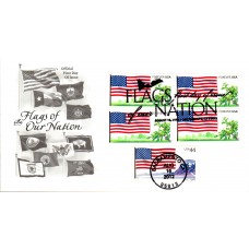 #4332 FOON: US Flag Combo Artcraft FDC