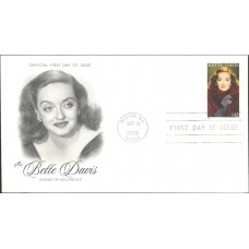 #4350 Bette Davis Artcraft FDC