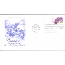 #4450 Love - Pansies in a Basket Artcraft FDC