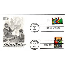 #4584 Kwanzaa Dual Artcraft FDC