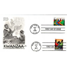 #4584 Kwanzaa Dual Artcraft FDC