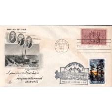 #4667 Louisiana Statehood Dual Artcraft FDC