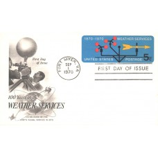 #UX57 Weather Services Centennial Artcraft FDC