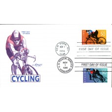 #3119a-b Cycling Dual Artmaster FDC