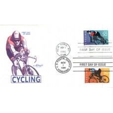 #3119a-b Cycling Dual Artmaster FDC