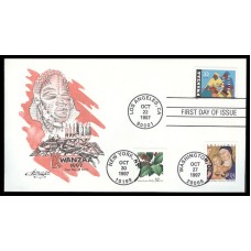 #3175-77 Holidays 1997 Dual Artmaster FDC