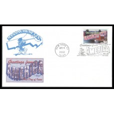 #3581 Greetings From Massachusetts Artmaster FDC