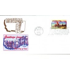 #3721 Greetings From Montana Artmaster FDC