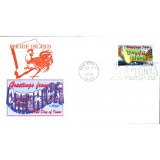 #3734 Greetings From Rhode Island Artmaster FDC