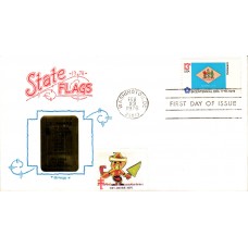 #1633 Delaware State Flag Artopages FDC