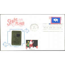 #1676 Wyoming State Flag Artopages FDC