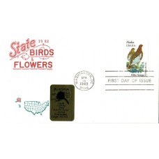 #1954 Alaska Birds - Flowers Artopages FDC