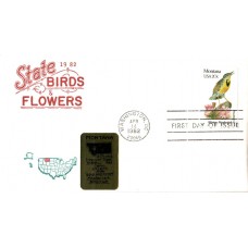 #1978 Montana Birds - Flowers Artopages FDC