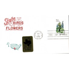 #1995 Texas Birds - Flowers Artopages FDC