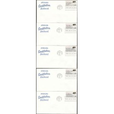 #2355-59 Drafting the Constitution Artopages FDC Set