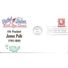 #2587 James Polk Artopages FDC