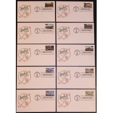 #3510-19 Legendary Baseball Fields Artopages FDC Set