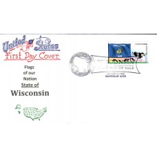 #4330 FOON: Wisconsin State Flag Artopages FDC 