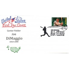 #4697 Joe DiMaggio Imperf Artopages FDC