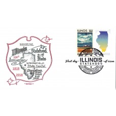 #5274 Illinois Statehood Combo Artopages FDC