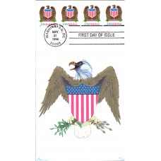 #2907 Eagle and Shield Barre FDC