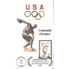 #3087 Olympic Discobolus Barre FDC