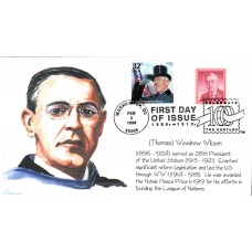 #3183k Woodrow Wilson Combo Barre FDC