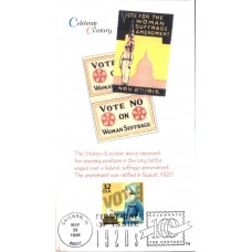 #3184e Women's Suffrage Barre FDC