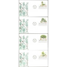 #1764-67 American Trees Bazaar FDC Set