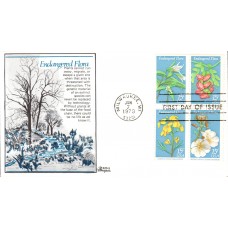 #1783-86 Endangered Flowers Bazaar FDC