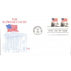 #1895 Flag over Supreme Court Bazaar FDC