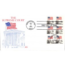 #1896 Flag over Supreme Court Bazaar FDC