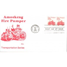 #1908 Fire Pumper 1860s Bazaar FDC