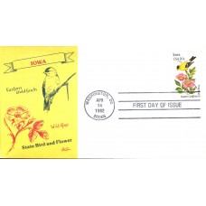 #1967 Iowa Birds - Flowers Bazaar FDC