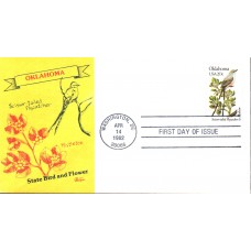 #1988 Oklahoma Birds - Flowers Bazaar FDC