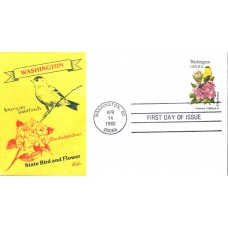 #1999 Washington Birds - Flowers Bazaar FDC