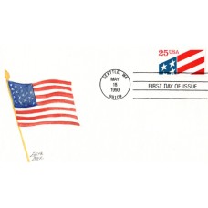 #2475 US Flag Beck FDC