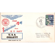 USS Collett DD730 1962 Beck Cover