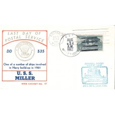 USS Miller DD535 1962 Beck Cover