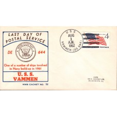 USS Vammen DE644 1962 Beck Cover