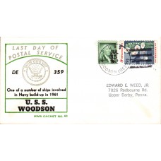 USS Woodson DE359 1962 Beck Cover