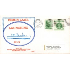 USS Simon Lake AS33 1964 Beck Cover