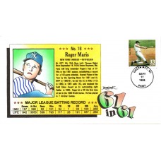 #3188n Roger Maris - 61 in '61 Beller FDC