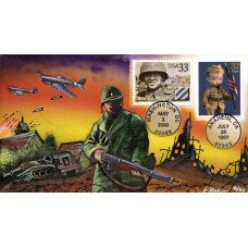 #3396 Audie Murphy Dual Beller FDC