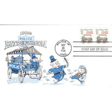 #2258 Patrol Wagon 1880s Bennett FDC