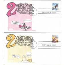 #2284-85 Owl and Grosbeak Bennett FDC Set